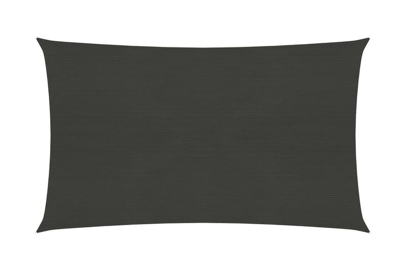 solsejl 3,5x5 m 160 g/m² HDPE antracitgrå - Antracit - Havemøbler - Solafskærmning - Solsejl