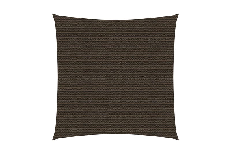 Solsejl 3,6x3,6 m 160 g/m² hdpe brun - Brun - Havemøbler - Solafskærmning - Solsejl