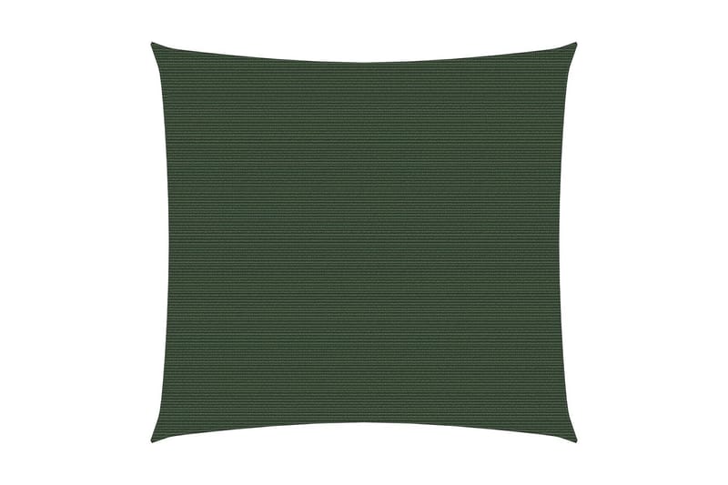solsejl 3,6x3,6 m 160 g/m² HDPE mørkegrøn - Grøn - Havemøbler - Solafskærmning - Solsejl