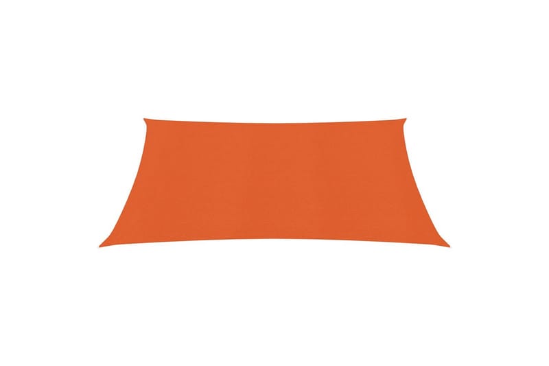 solsejl 3,6x3,6 m 160 g/m² HDPE orange - Orange - Solsejl