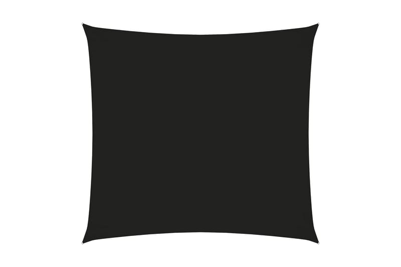 solsejl 3,6x3,6 m oxfordstof firkantet sort - Sort - Havemøbler - Solafskærmning - Solsejl