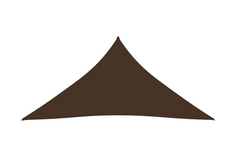 solsejl 3,6x3,6x3,6 m oxfordstof trekantet brun - Brun - Solsejl