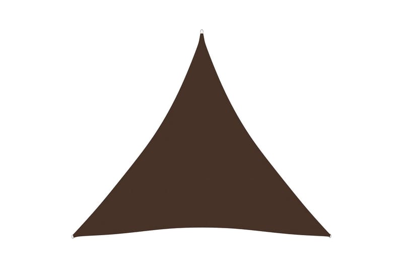solsejl 3,6x3,6x3,6 m oxfordstof trekantet brun - Brun - Havemøbler - Solafskærmning - Solsejl