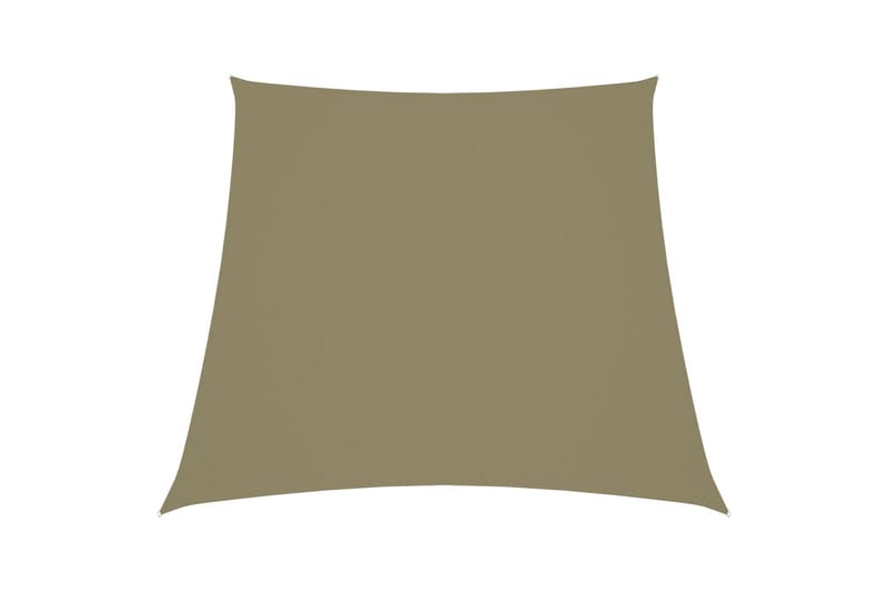 solsejl 3/4x2 m oxfordstof trapezfacon beige - Beige - Solsejl