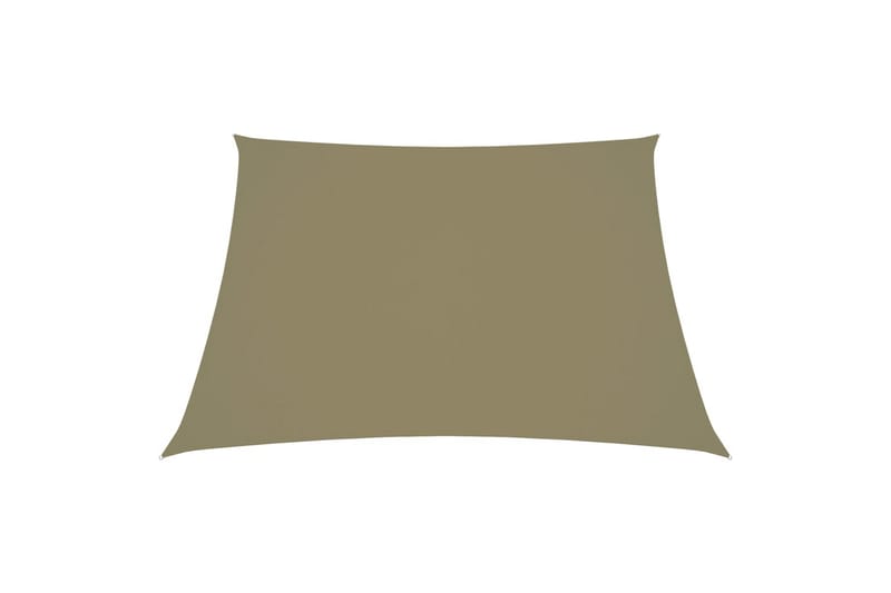 solsejl 3/4x2 m oxfordstof trapezfacon beige - Beige - Solsejl