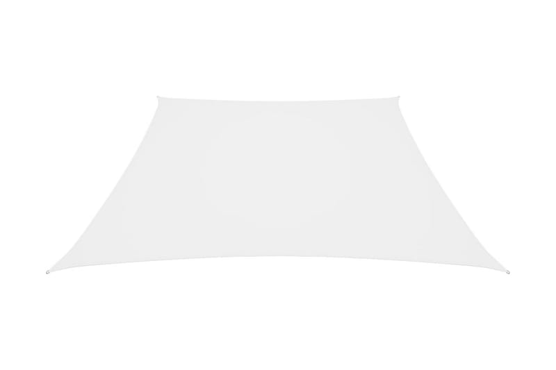 solsejl 3/4x2 m oxfordstof trapezfacon hvid - Hvid - Havemøbler - Solafskærmning - Solsejl
