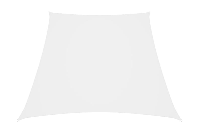 solsejl 3/4x2 m oxfordstof trapezfacon hvid - Hvid - Havemøbler - Solafskærmning - Solsejl