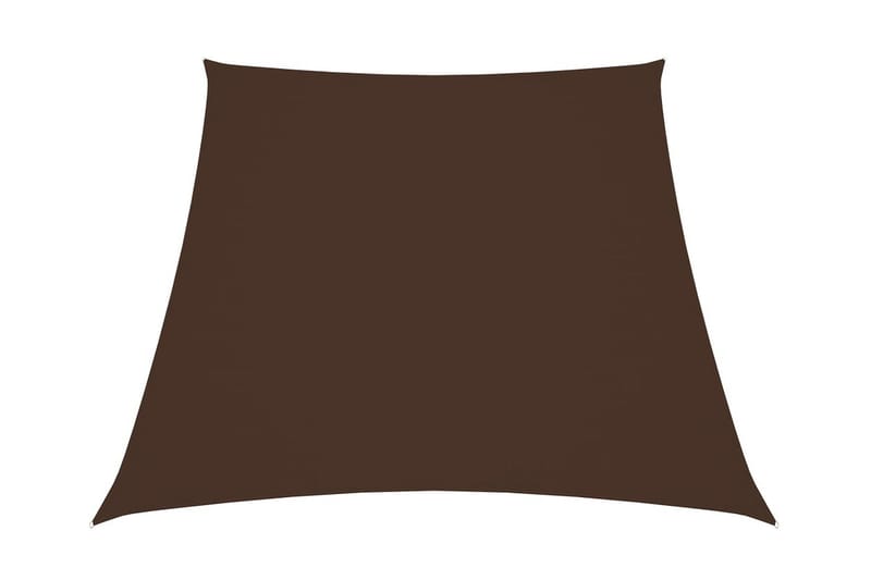 solsejl 3/4x2 m oxfordstof trapezformet brun - Brun - Havemøbler - Solafskærmning - Solsejl