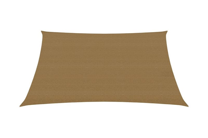 solsejl 3/4x3 m 160 g/m² HDPE gråbrun - Gråbrun - Havemøbler - Solafskærmning - Solsejl