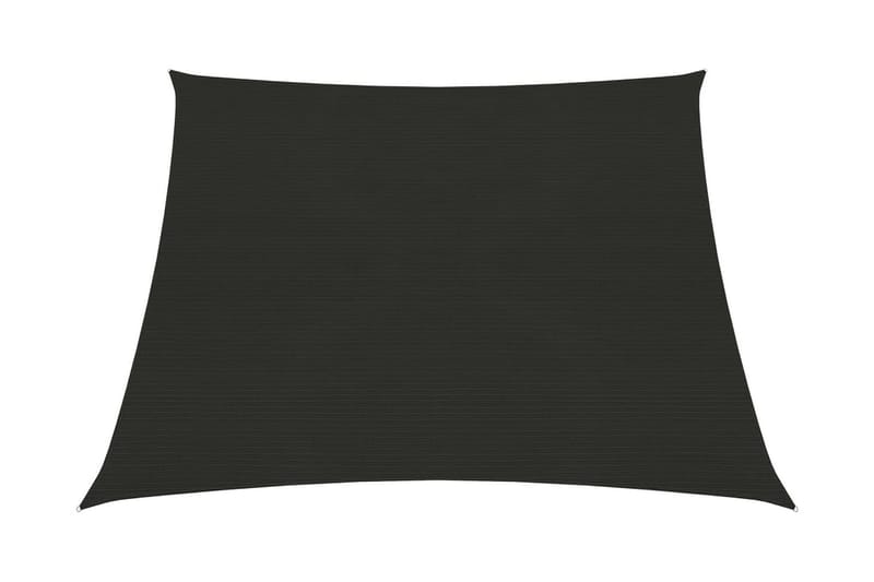 Solsejl 3/4x3 m 160 g/m² Hdpe Sort - Sort - Havemøbler - Solafskærmning - Solsejl