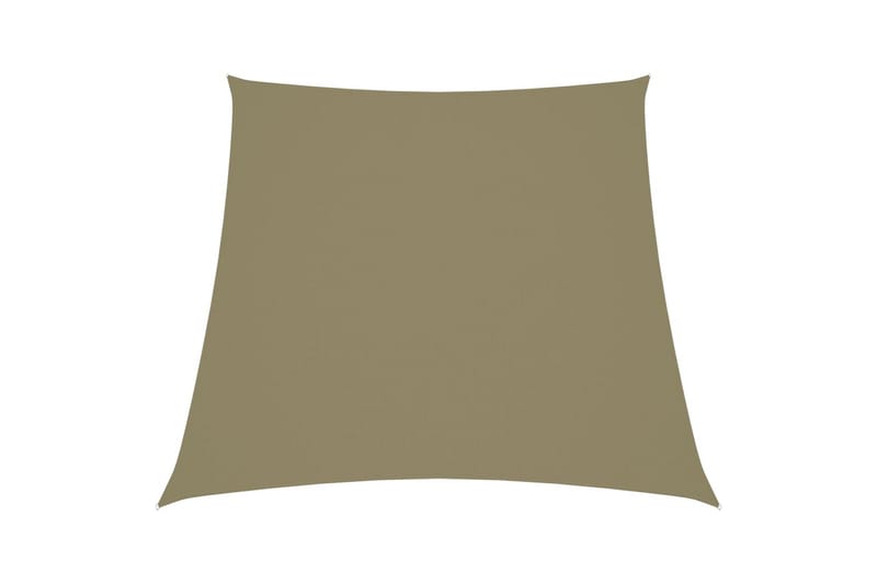 solsejl 3/4x3 m oxfordstof trapezfacon beige - Beige - Havemøbler - Solafskærmning - Solsejl