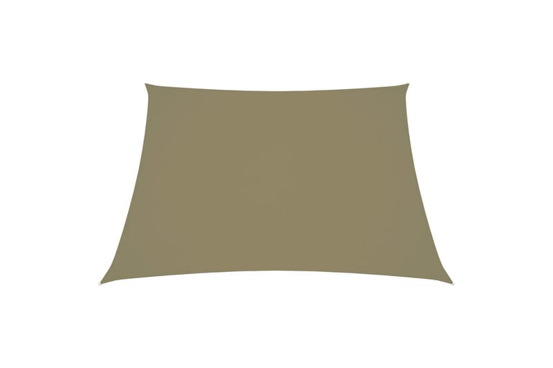 solsejl 3/4x3 m oxfordstof trapezfacon beige - Beige - Havemøbler - Solafskærmning - Solsejl