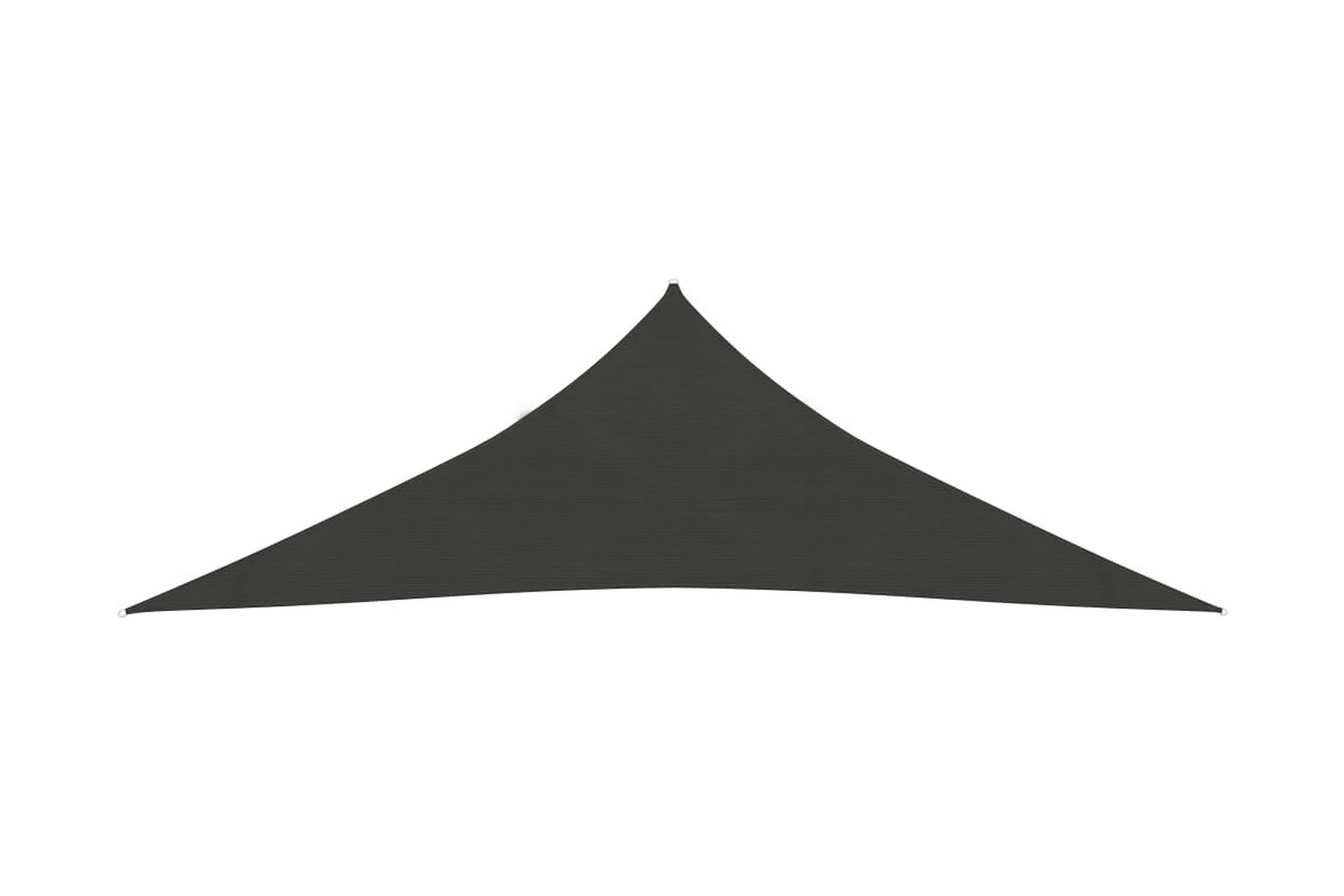 solsejl 3x3x3 m 160 g/m² HDPE antracitgrå - Antracit - Havemøbler - Solafskærmning - Solsejl