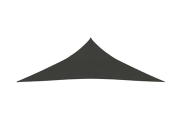 solsejl 3x3x3 m 160 g/m² HDPE antracitgrå - Antracit - Havemøbler - Solafskærmning - Solsejl