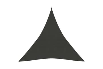 solsejl 3x3x3 m 160 g/m² HDPE antracitgrå - Antracit - Havemøbler - Solafskærmning - Solsejl