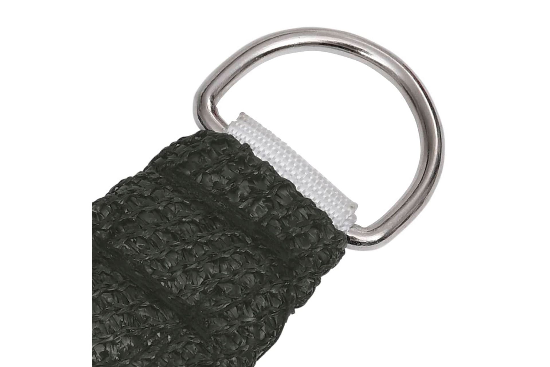 solsejl 3x3x3 m 160 g/m² HDPE antracitgrå - Antracit - Havemøbler - Solafskærmning - Solsejl