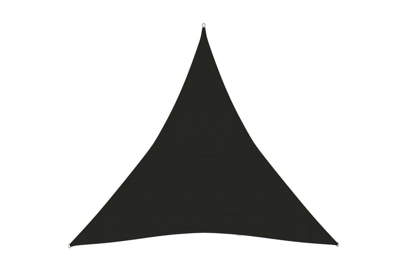 solsejl 3x3x3 m 160 g/m² HDPE sort - Sort - Havemøbler - Solafskærmning - Solsejl