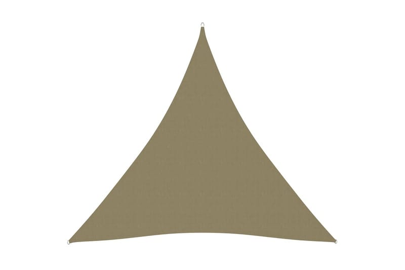 solsejl 3x3x3 m oxfordstof trekantet beige - Beige - Havemøbler - Solafskærmning - Solsejl