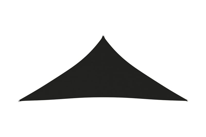 solsejl 3x3x3 m oxfordstof trekantet sort - Sort - Solsejl