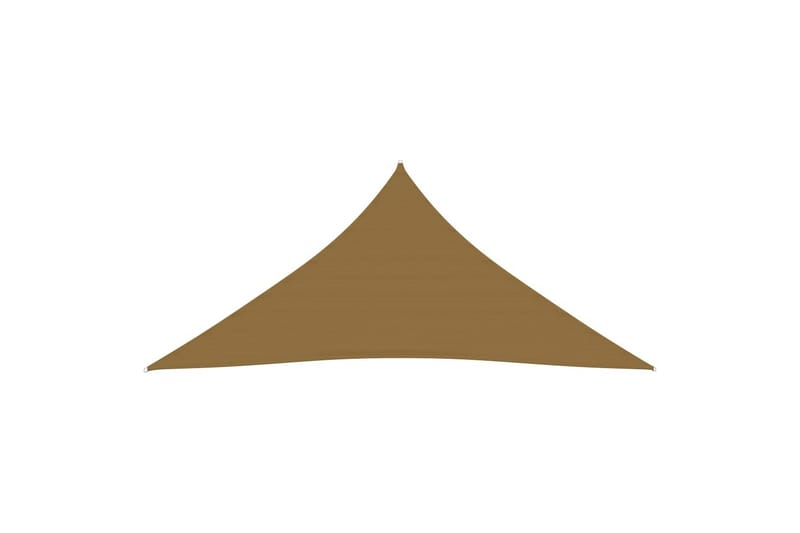 solsejl 3x4x4 m 160 g/m² HDPE gråbrun - Gråbrun - Havemøbler - Solafskærmning - Solsejl