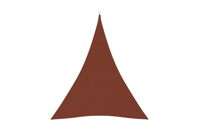 solsejl 3x4x4 m trekantet oxfordstof terrakotta - Solsejl