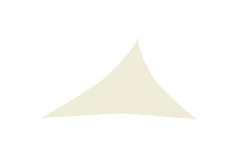 Solsejl 3x4x5 m 160 g/m² hdpe cremefarvet - Creme - Havemøbler - Solafskærmning - Solsejl