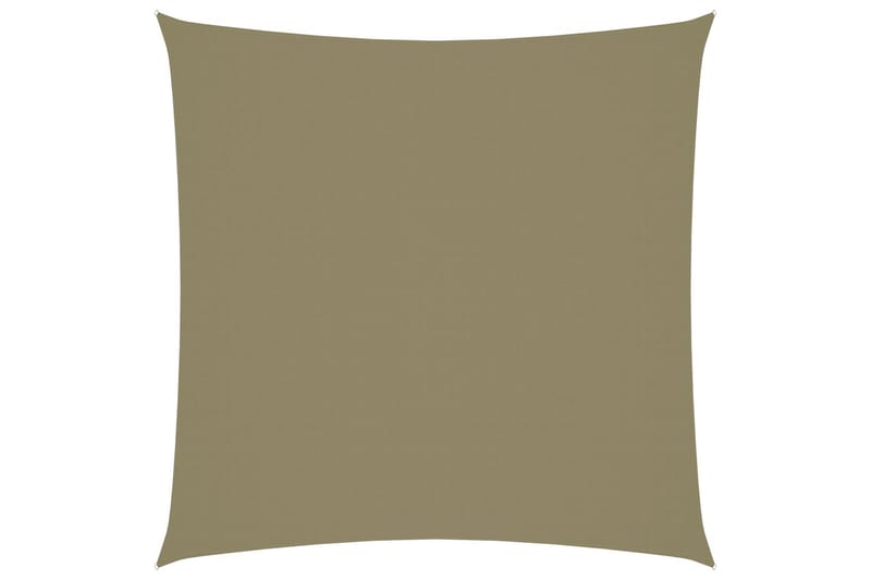 solsejl 4,5x4,5 m firkantet oxfordstof beige - Beige - Solsejl