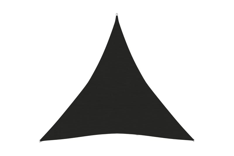 solsejl 4,5x4,5x4,5 m 160 g/m² HDPE sort - Sort - Havemøbler - Solafskærmning - Solsejl