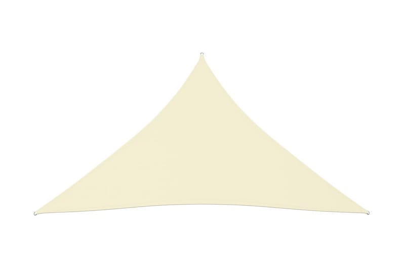 solsejl 4,5x4,5x4,5 m trekantet oxfordstof cremefarvet - Creme - Havemøbler - Solafskærmning - Solsejl