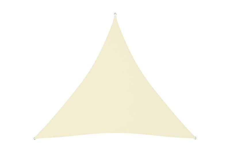 solsejl 4,5x4,5x4,5 m trekantet oxfordstof cremefarvet - Creme - Solsejl