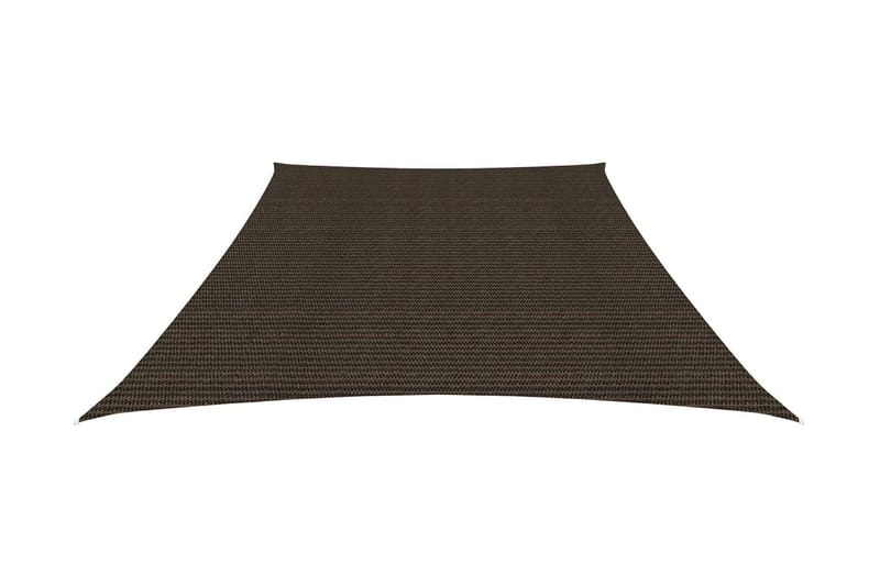 solsejl 4/5x3 m 160 g/m² HDPE brun - Brun - Havemøbler - Solafskærmning - Solsejl