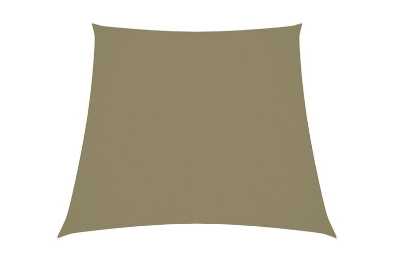 solsejl 4/5x3 m oxfordstof trapezfacon beige - Beige - Havemøbler - Solafskærmning - Solsejl