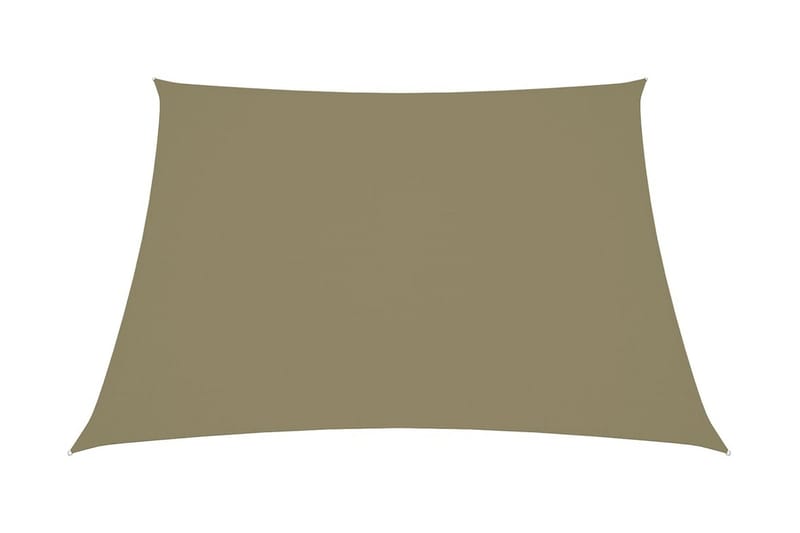solsejl 4/5x3 m oxfordstof trapezfacon beige - Beige - Havemøbler - Solafskærmning - Solsejl