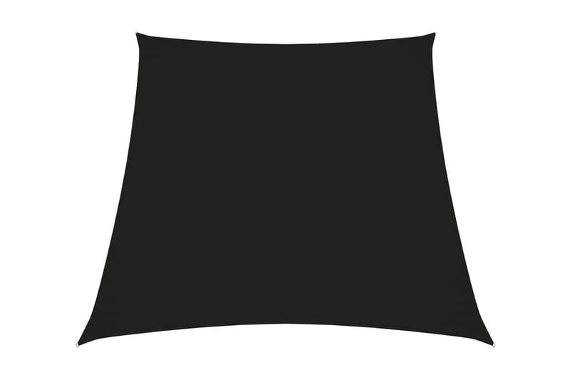 solsejl 4/5x3 m oxfordstof trapezformet sort - Sort - Havemøbler - Solafskærmning - Solsejl