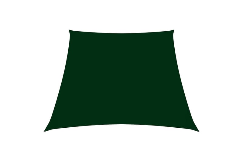 solsejl 4/5x3 m trapezformet oxfordstof mørkegrøn - Grøn - Solsejl