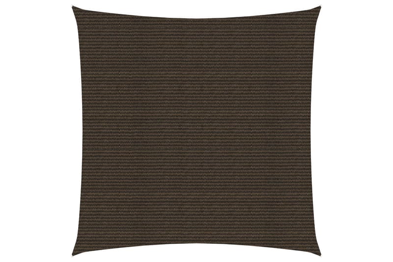 Solsejl 4x4 m 160 g/m² hdpe brun - Brun - Havemøbler - Solafskærmning - Solsejl