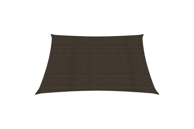 Solsejl 4x4 m 160 g/m² hdpe brun - Brun - Havemøbler - Solafskærmning - Solsejl