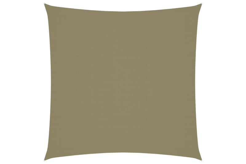 Solsejl 4x4 m Firkantet Oxfordstof Beige - Beige - Havemøbler - Solafskærmning - Solsejl