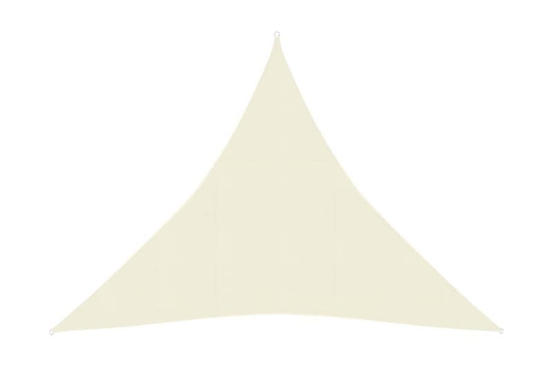 Solsejl 4x4x4 m 160 g/m² hdpe cremefarvet - Creme - Havemøbler - Solafskærmning - Solsejl