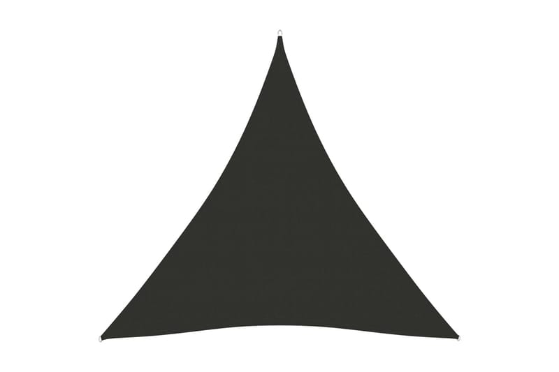 solsejl 4x4x4 m oxfordstof trekantet antracitgrå - Antracit - Solsejl