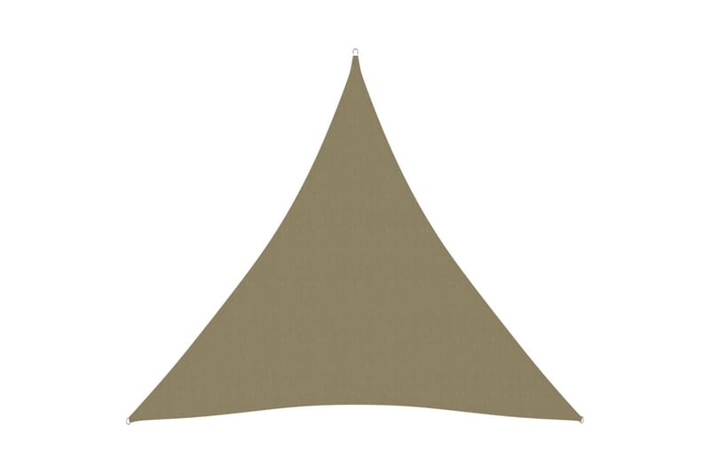 solsejl 4x4x4 m oxfordstof trekantet beige - Beige - Solsejl