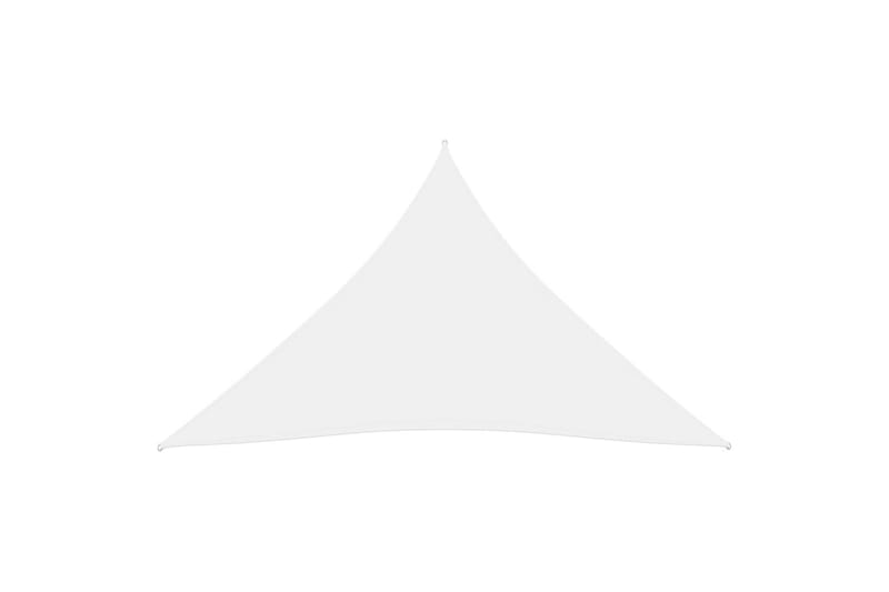 solsejl 4x4x4 m oxfordstof trekantet hvid - Hvid - Solsejl