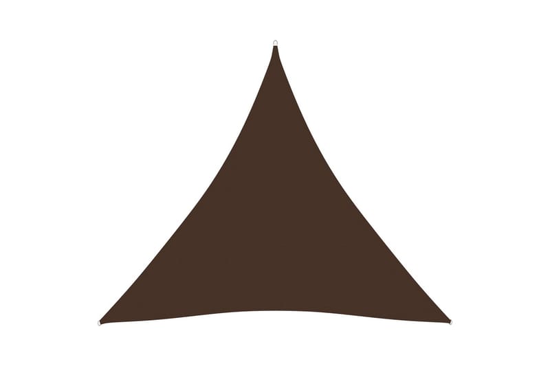 solsejl 4x4x4 m trekantet oxfordstof brun - Brun - Solsejl