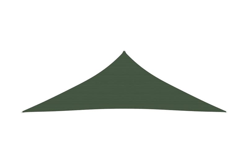 solsejl 4x4x5,8 m 160 g/m² HDPE mørkegrøn - Grøn - Havemøbler - Solafskærmning - Solsejl