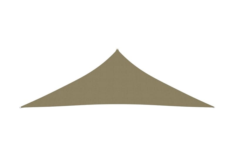 solsejl 4x4x5,8 m oxfordstof trekantet beige - Beige - Havemøbler - Solafskærmning - Solsejl