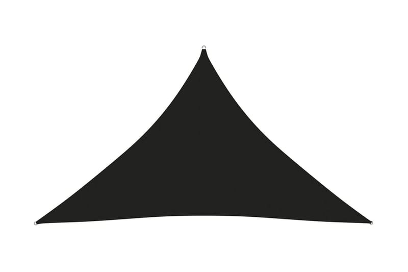 solsejl 4x4x5,8 m oxfordstof trekantet sort - Sort - Solsejl