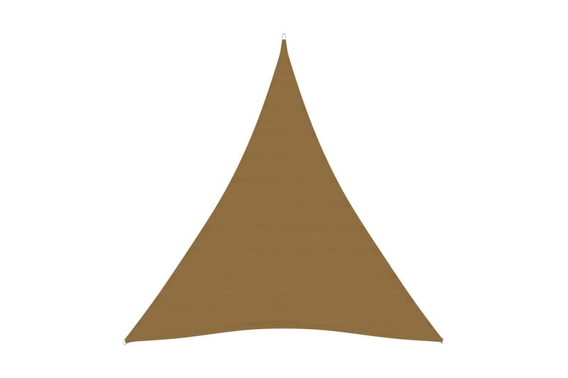 solsejl 4x5x5 m 160 g/m² HDPE gråbrun - Gråbrun - Havemøbler - Solafskærmning - Solsejl