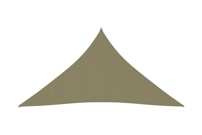 solsejl 4x5x5 m oxfordstof trekantet beige - Havemøbler - Solafskærmning - Solsejl