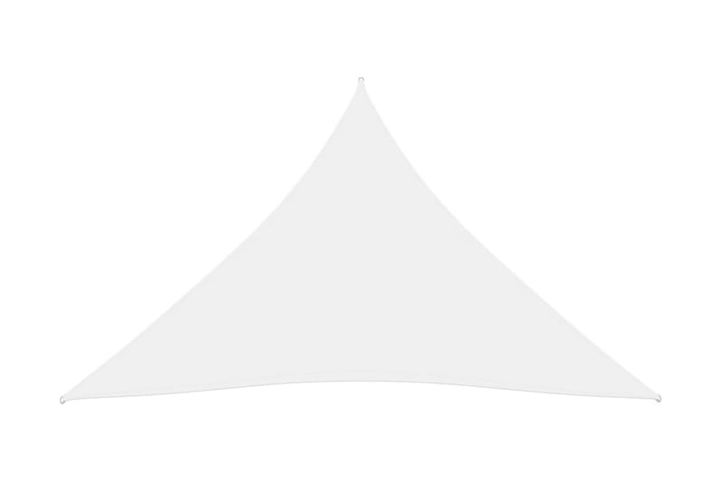 solsejl 4x5x5 m oxfordstof trekantet hvid - Hvid - Solsejl