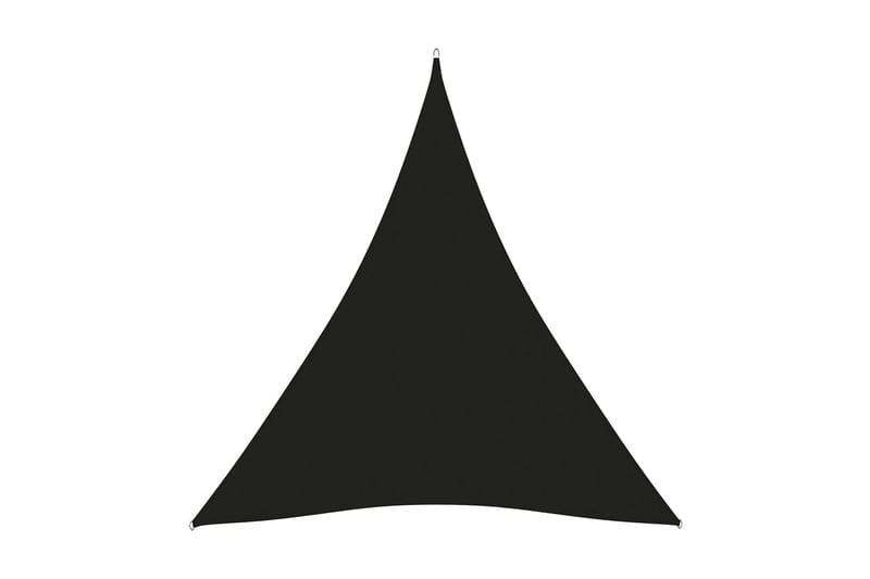 solsejl 4x5x5 m trekantet oxfordstof sort - Sort - Solsejl